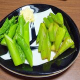 旬を味わう！　アスパラのシンプル2種盛り